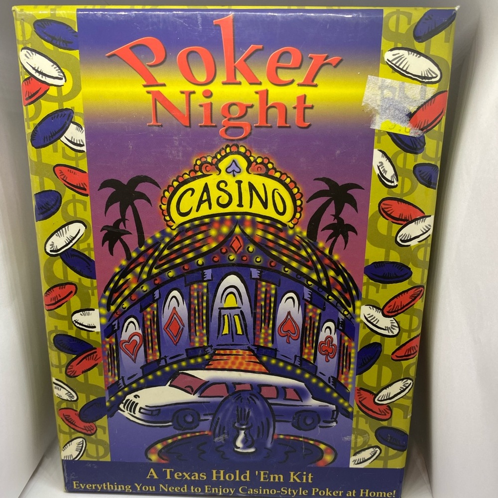 NIB Poker Night Texas Hold arm Set